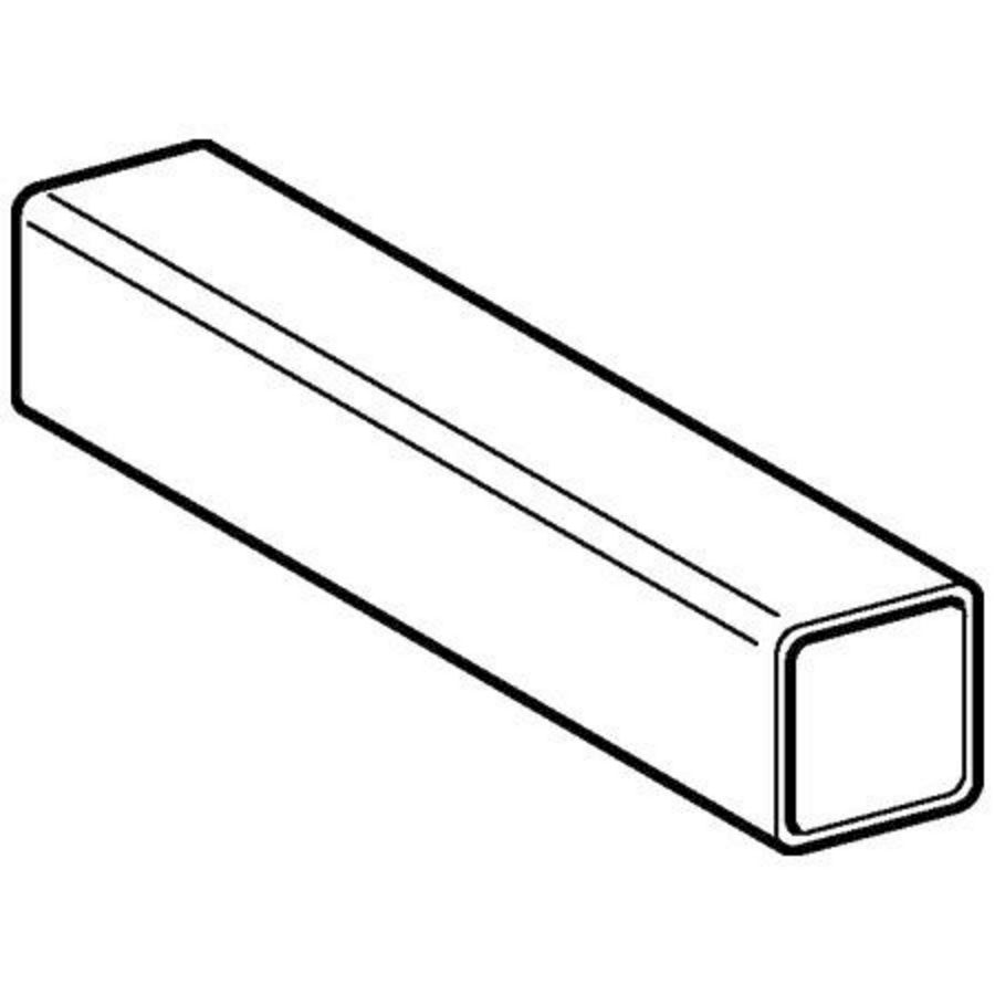 Lengte a 5mtr. PE draagbuis profiel 30x30x2mm Geberit