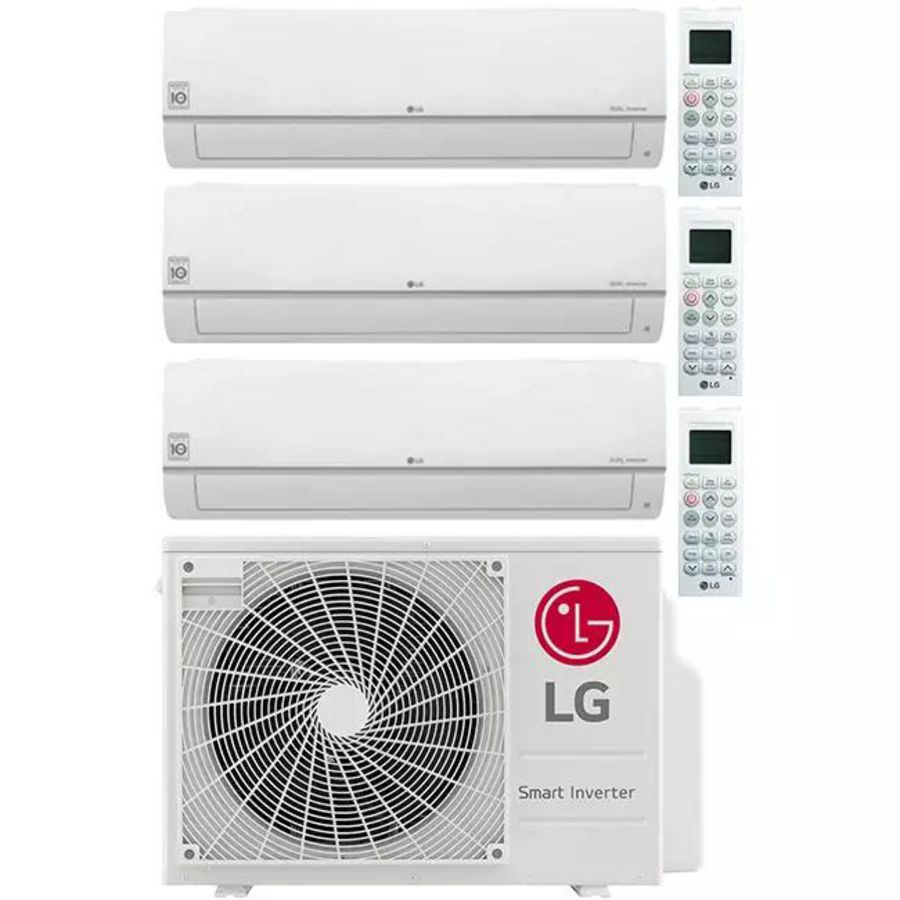 Set Triple split airco MU3R21-091212 R32 1x2,5kW + 2x3,5kW LG
