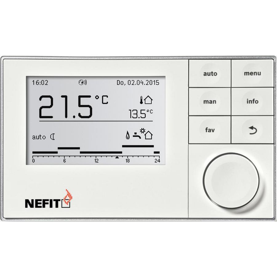 Klokthermostaat ModuLine 3000WA met buitenvoeler Nefit