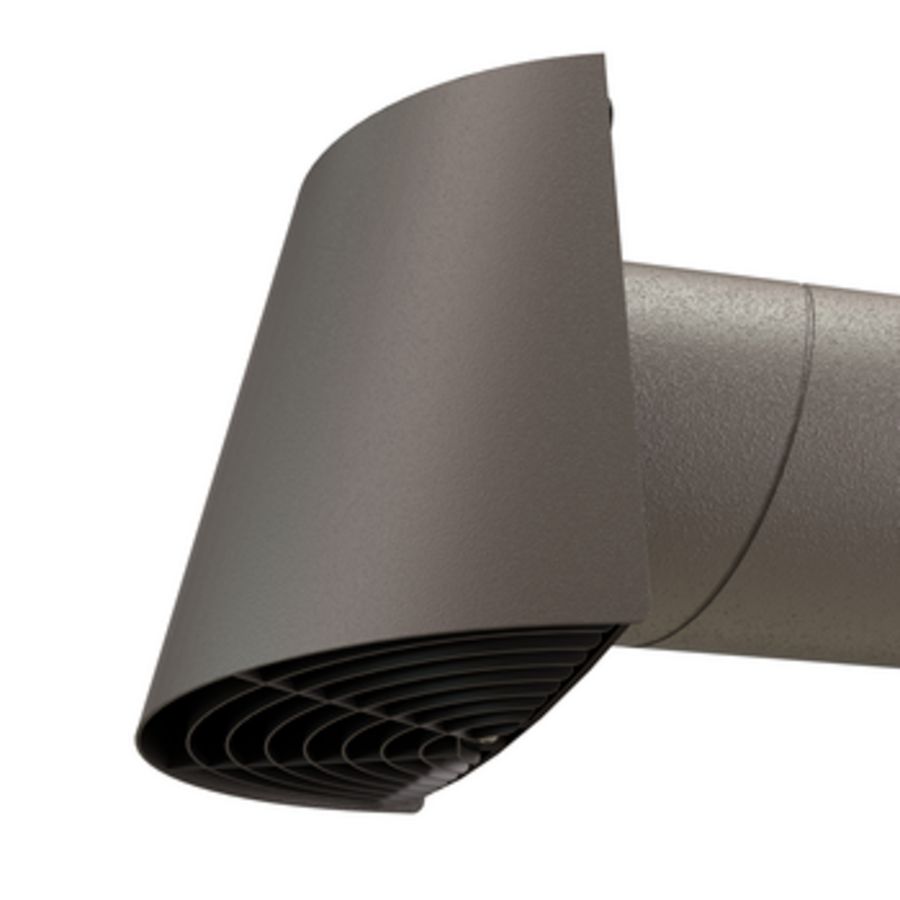 Muurdoorvoer / gevelkap geisoleerd CONTEGO Ø200mm/Ø180mm antraciet tbv mechanische ventilatie Ubbink