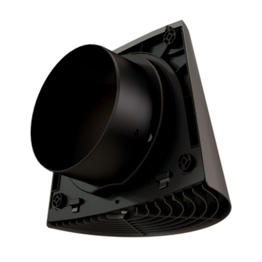 Muurdoorvoer / gevelkap geisoleerd CONTEGO Ø200mm/Ø180mm antraciet tbv mechanische ventilatie Ubbink