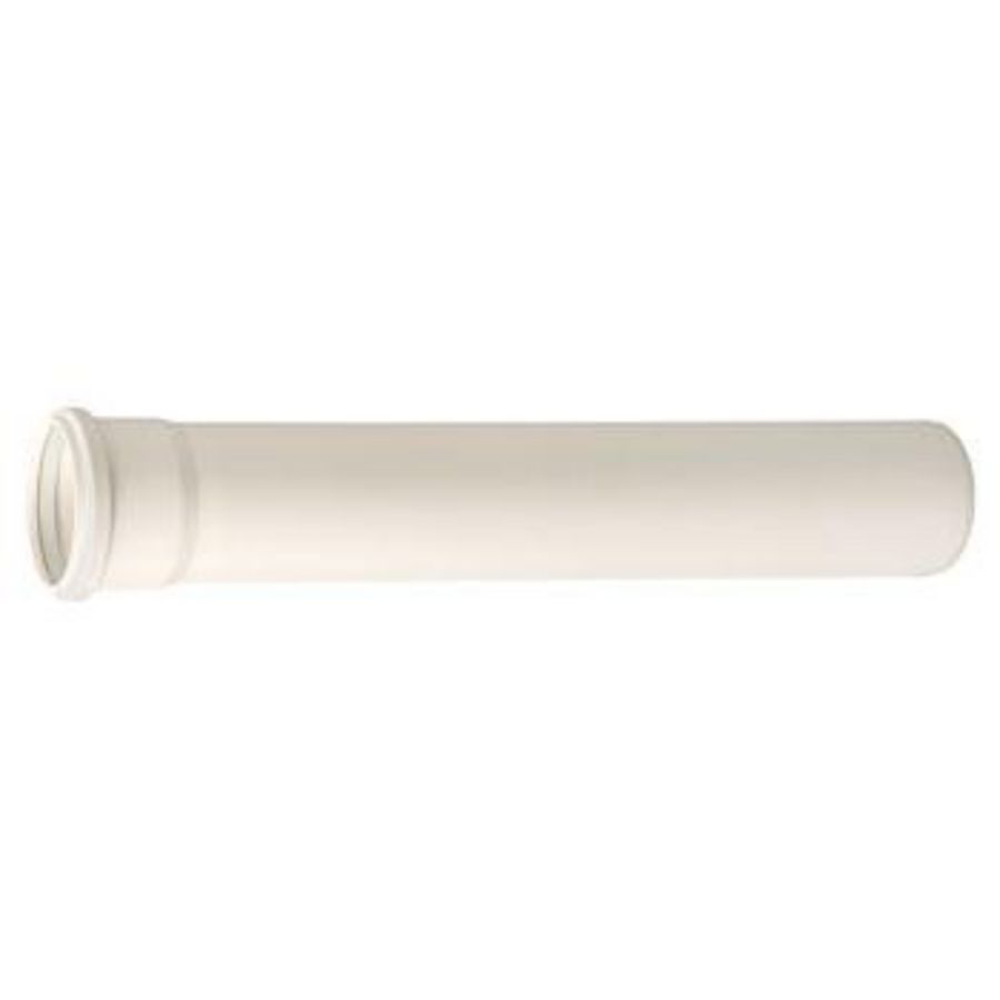 Verlengpijp Rolux T120 wit PP 80mm lang 2000mm Ubbink