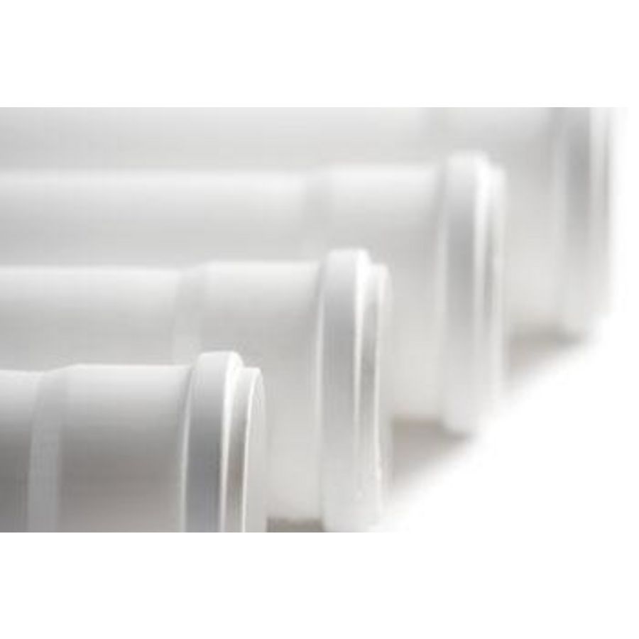 Verlengpijp Rolux T120 wit PP 80mm lang 500mm Ubbink
