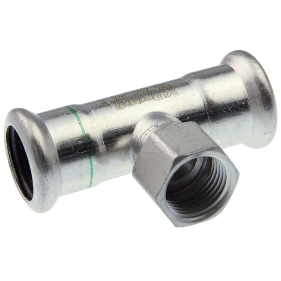 T-koppeling verlopend Xpress RVS 22x1/2"bn.x22mm R2718 (test cth) VSH