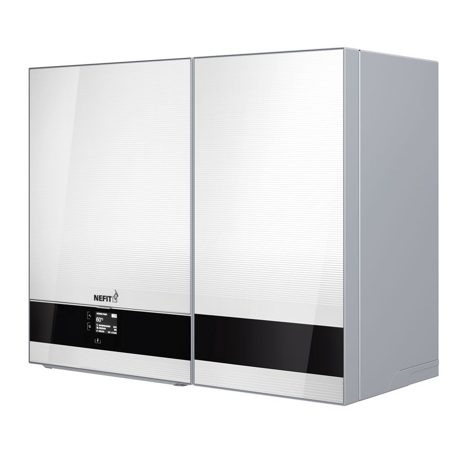Gaswand combiketel 9700i Aquapower plus HRC 45/CW6 met ingebouwde boiler Nefit