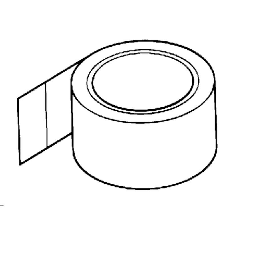 Isolatietape zwart 50mm rol a 33m REHAU
