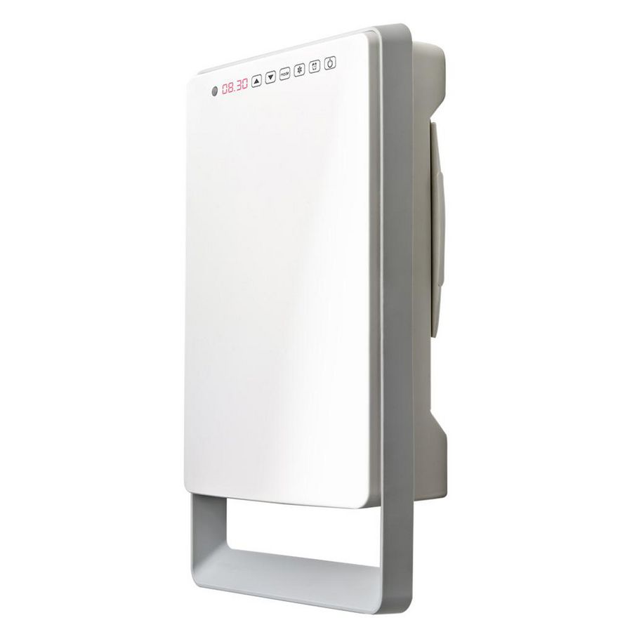 Elektr. badkamer ventilatorkachel / fan heater AURORA TOUCH wit 1000W DRL