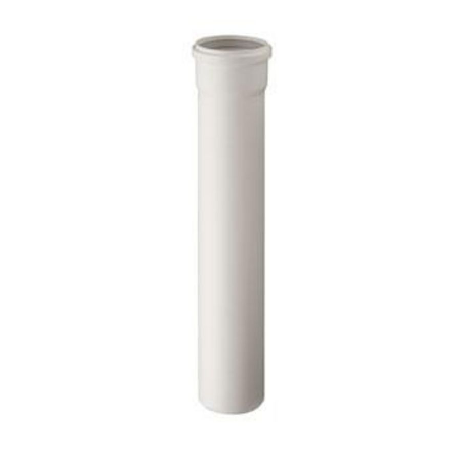Verlengpijp Rolux T120 wit PP 80mm lang 1000mm Ubbink
