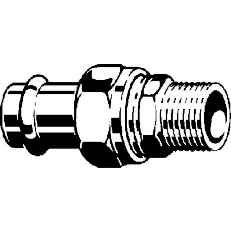 3-del. koppeling persaansluiting PRESTABO 42mm x1.1/2"bt. 1165 Viega
