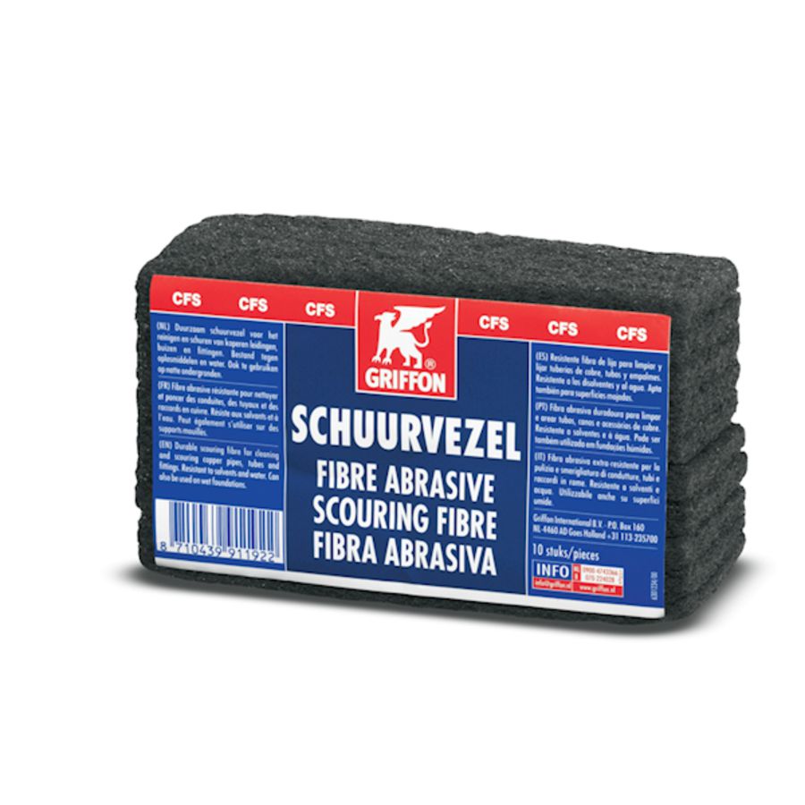 Pak a 10 strips Schuurvezel 6x13cm Griffon
