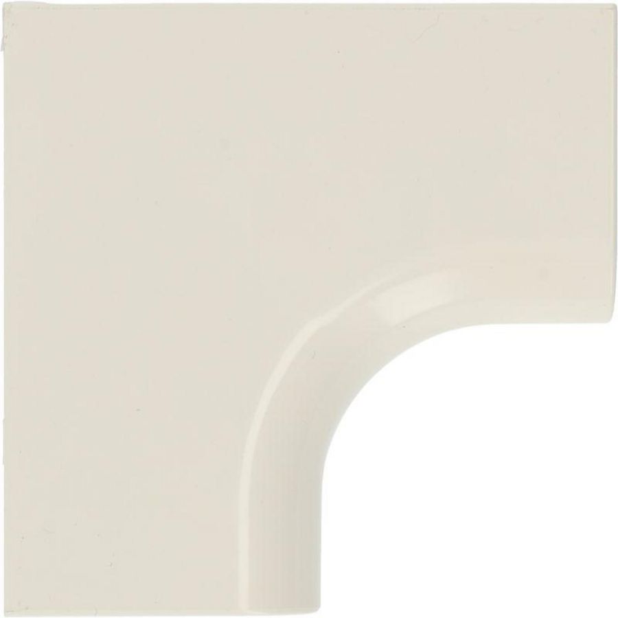 Binnenbocht kort 90° 65x50mm wit PVC RAL9010 Canalit