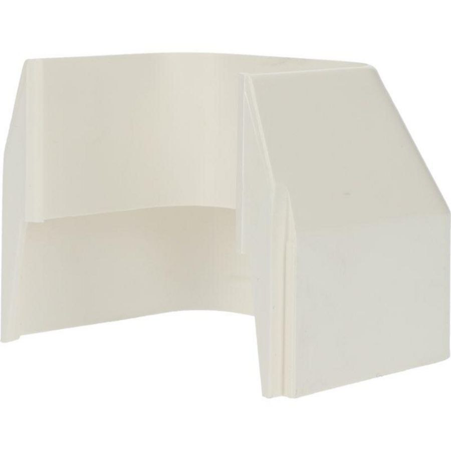 Verloopstuk 90x65mm wit PVC RAL9010 Canalit