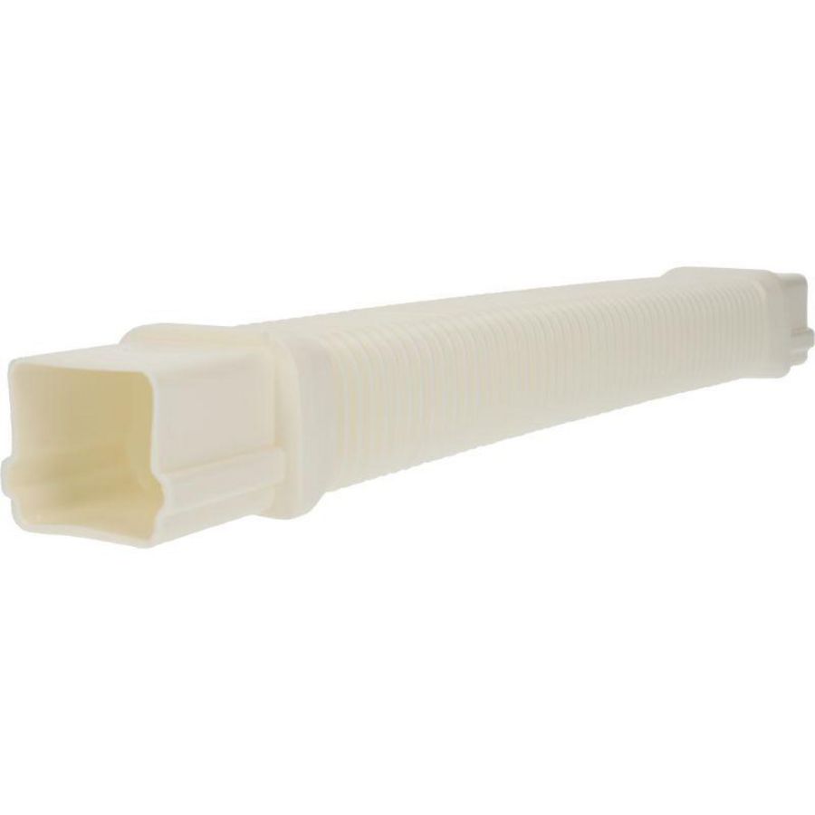 Flexibel leidingstuk 65x50mm wit PVC RAL9010 Canalit