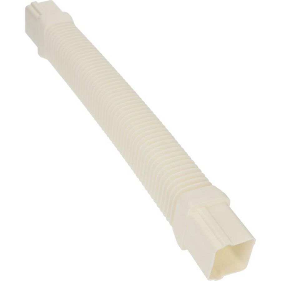 Flexibel leidingstuk 65x50mm wit PVC RAL9010 Canalit