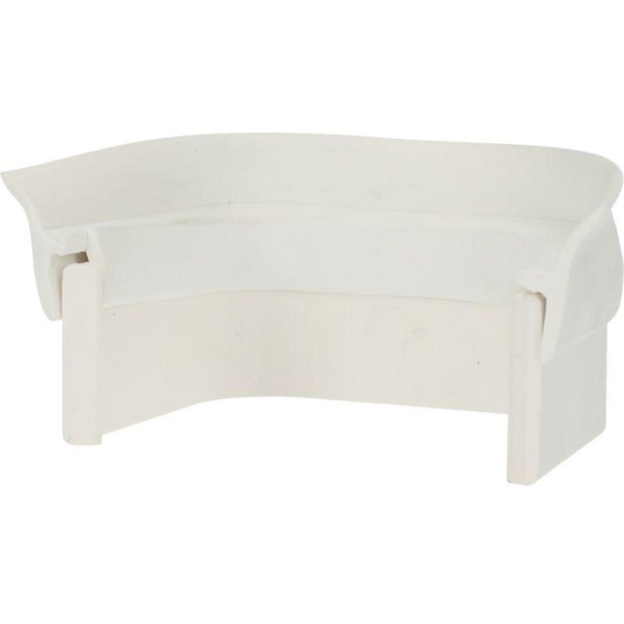 Aansluitstuk met flexibele rand 65x50mm wit PVC RAL9010 Canalit