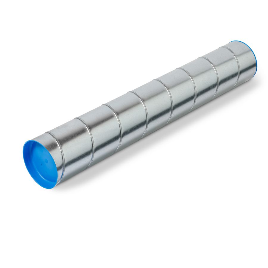 Lengte a 3mtr. spiraalbuis verzinkt staal gefelst Ø315mm G6 SPB afgedopt Kennemer