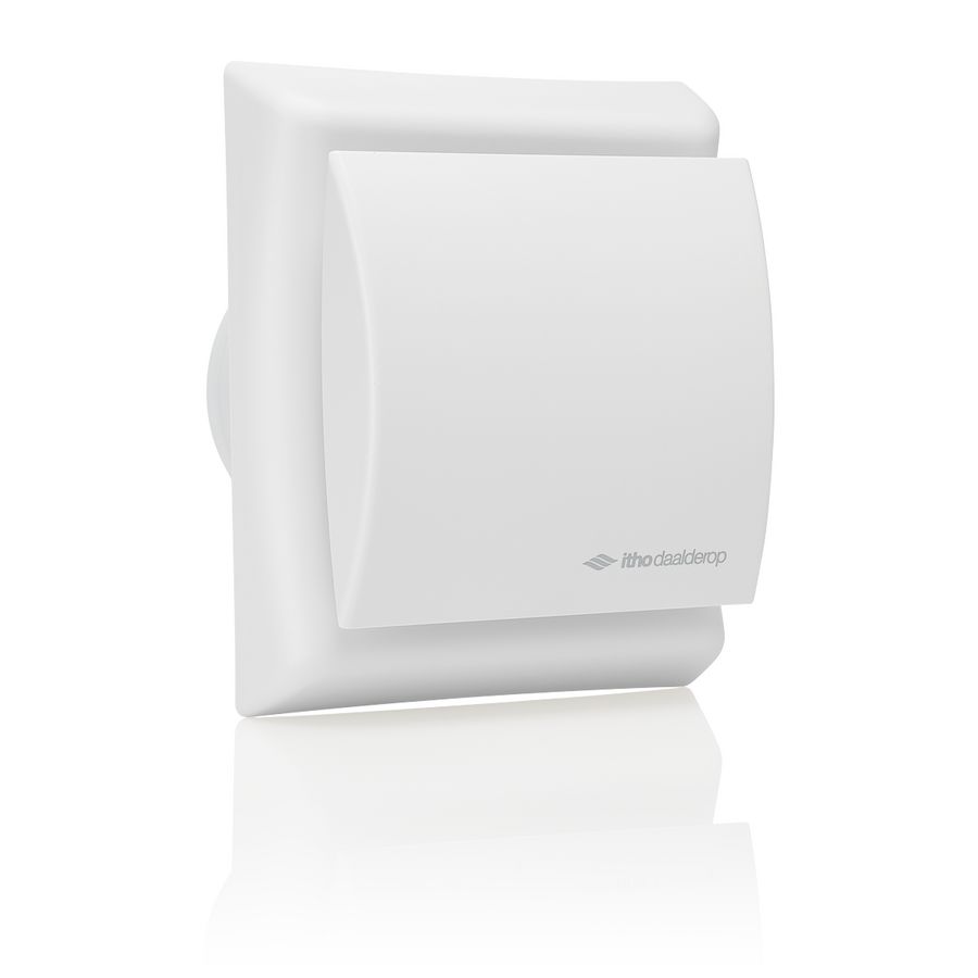 Badkamer en toilet ventilator wit BTV-N203HT m. hygro.+timer Itho Daalderop