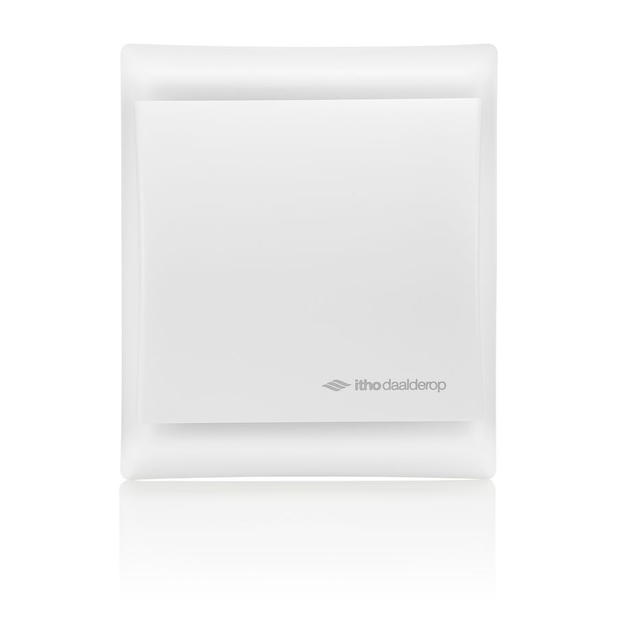Badkamer en toilet ventilator wit BTV-N202H met hygrostaat Itho Daalderop