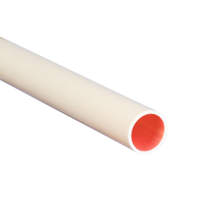 Lengte a 4m. elektrobuis PVC Polivolt LF 19mm (3/4") creme VVE=25 PIPELIFE
