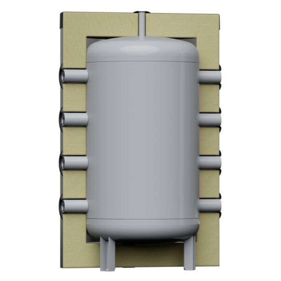Buffervat STORATHERM HEAT MINI-H-150 3bar 150ltr. zilver tbv (hybride)warmtepomp Reflex