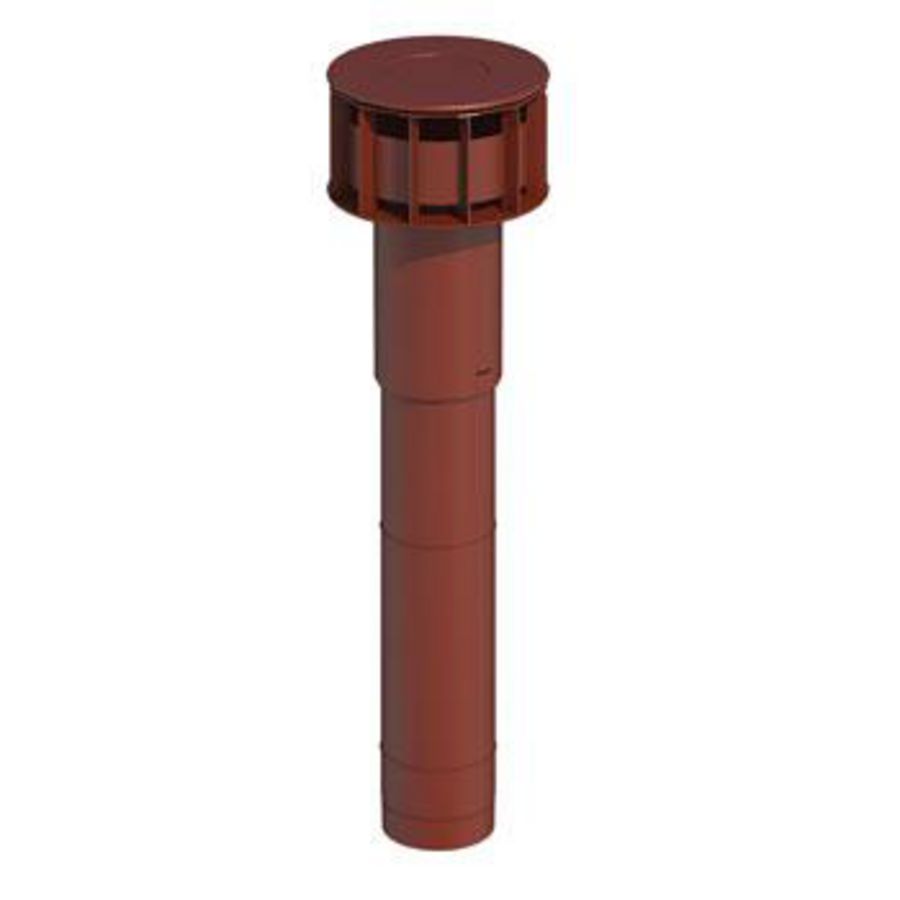 Dakdoorvoer basis MultiVent 166 1325mm natuurrood Ubbink