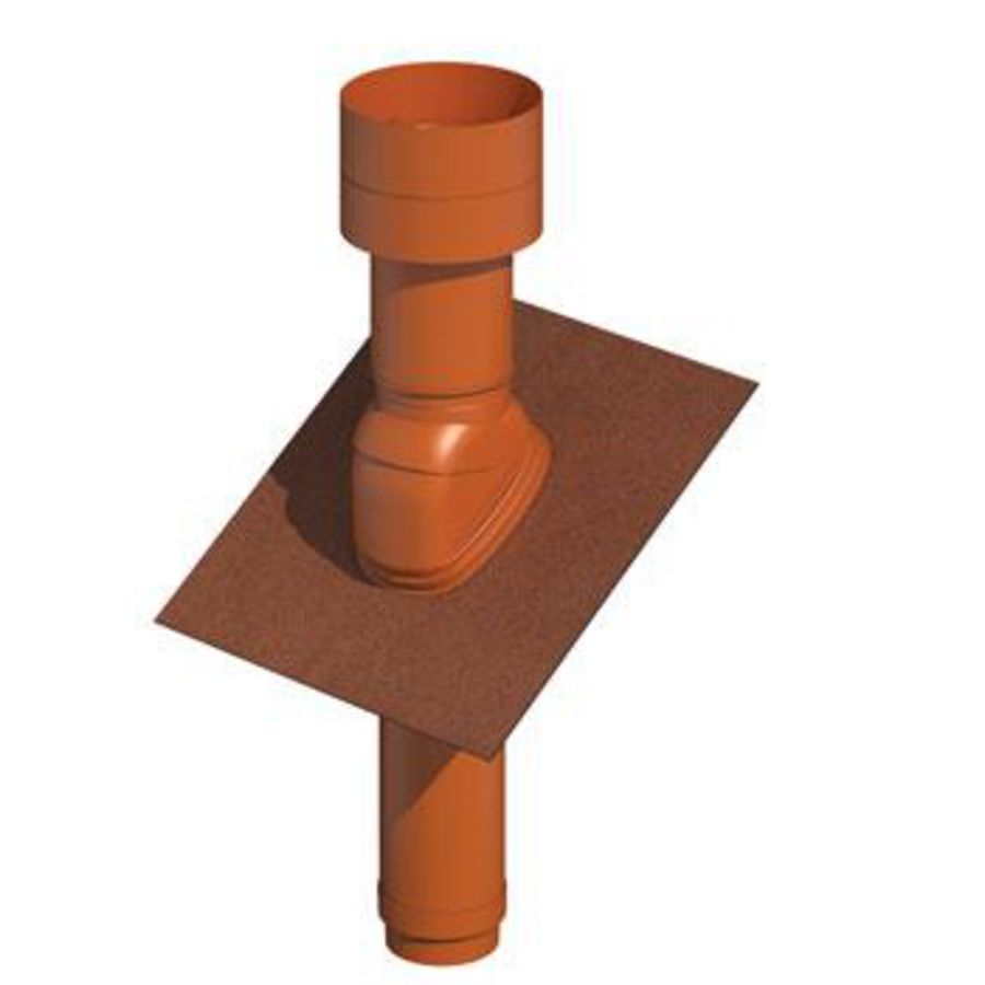 Ventilatiedakdoorvoer Ventub 110 780mm terracotta Ubbink