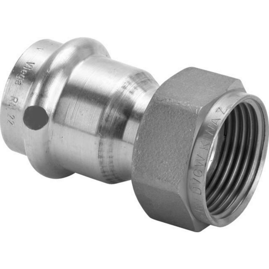 2-del. koppeling Sanpress brons 35x1.1/2" wartel Viega