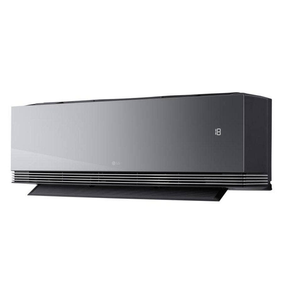 Wandmodel airco binnendeel Artcool AI AIR MIRROR zwart 5,0kW LG