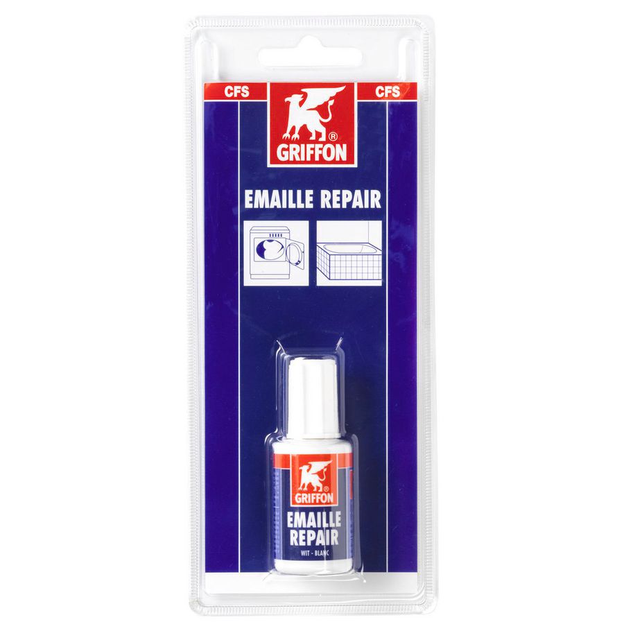 Emaille repair flacon 20ml wit Griffon