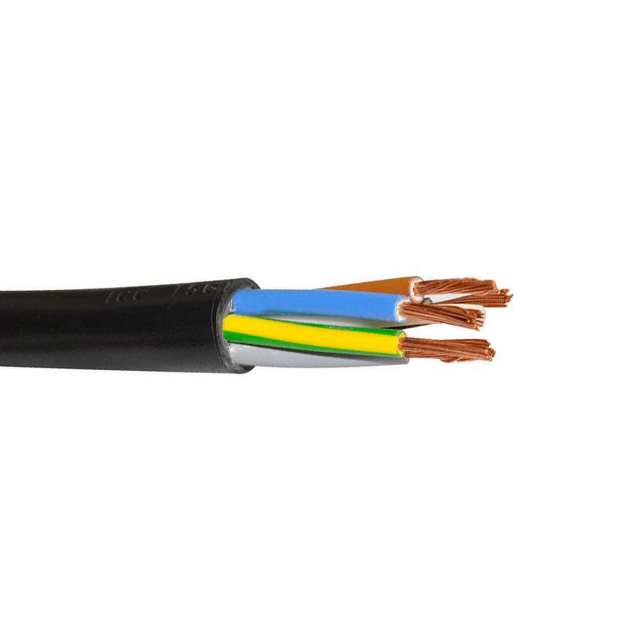 Rol a 100m. VMvL (H05VV-F) Eca 5G2,5 zwart -R100 DTC