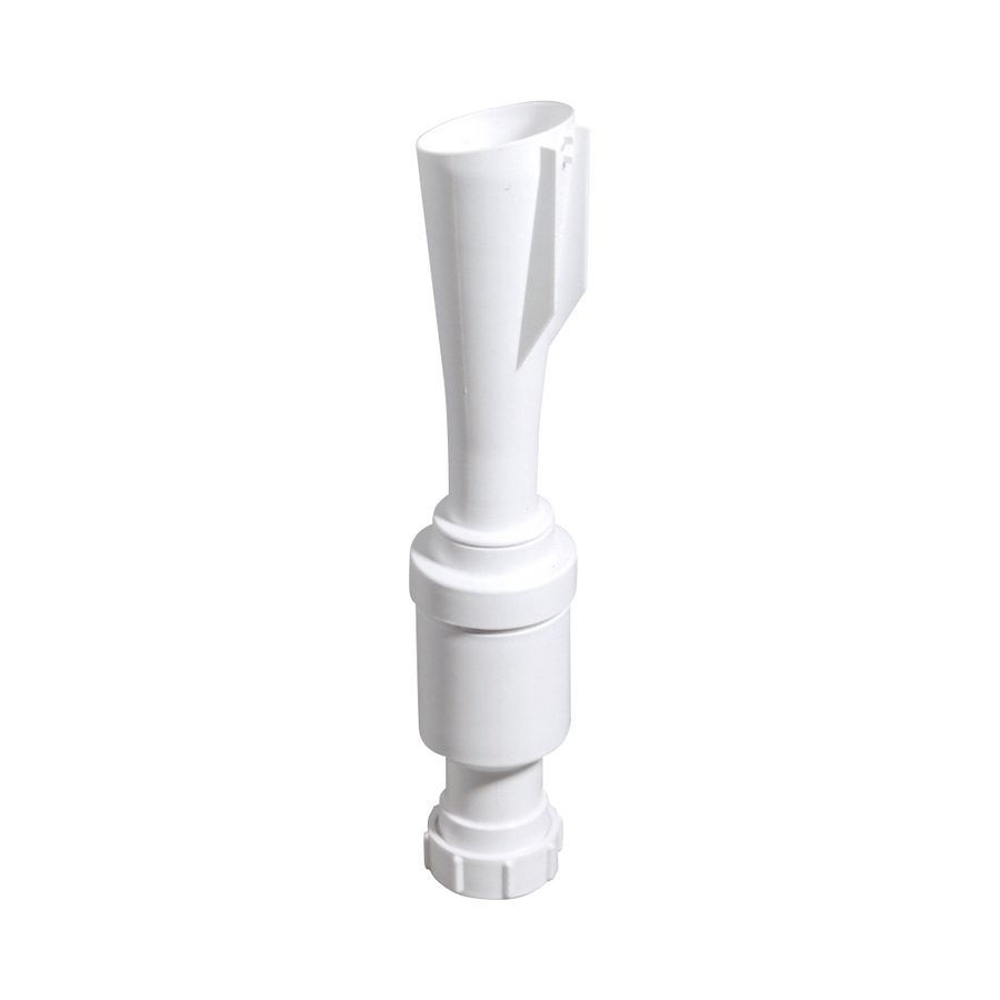 Trechtersifon + waterslot 60mm PP wit 40mm klem McAlpine Walraven