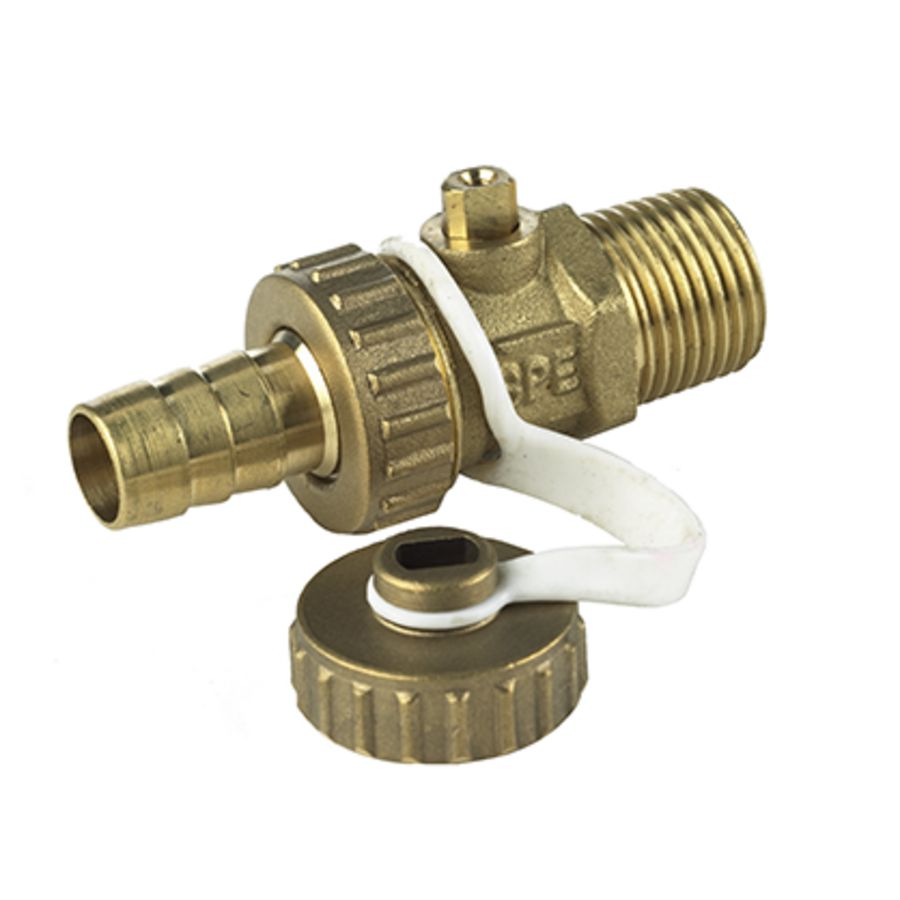 Vul/aftapkraan 1/2"bt. zonder knop BPE