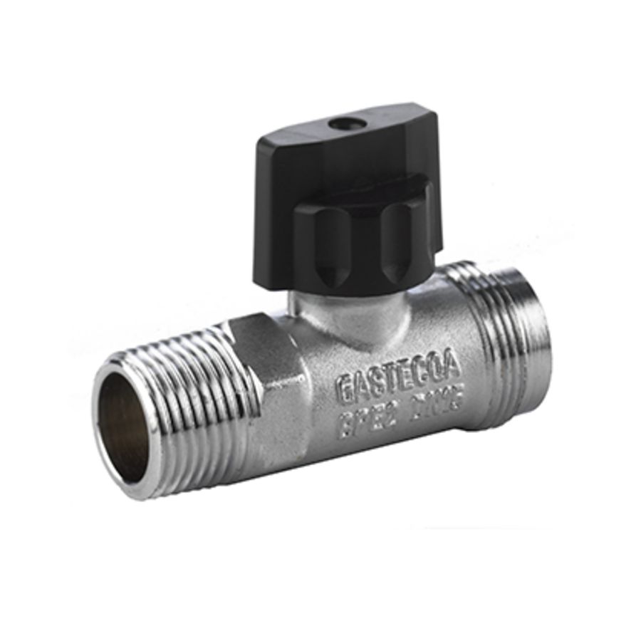 Gasaansluitkraan vern. recht M24x1/2"bt. Gastec BPE
