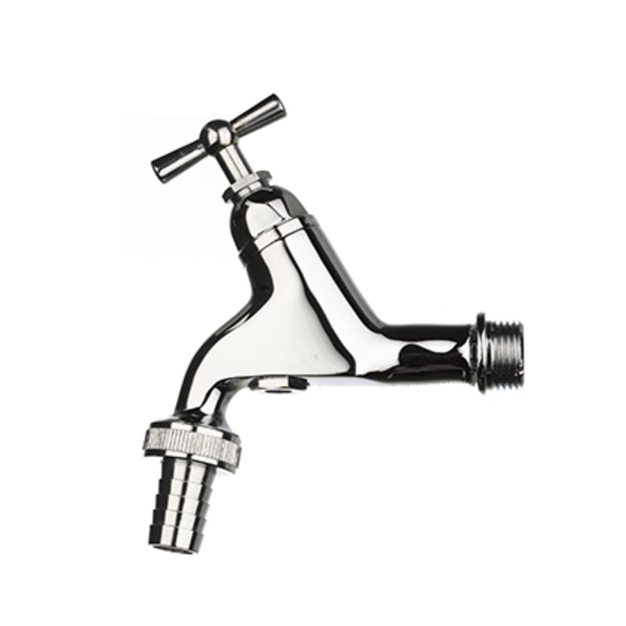 Beluchterkraan chroom krukbed. + slangwartel 1/2"bt. k BPE