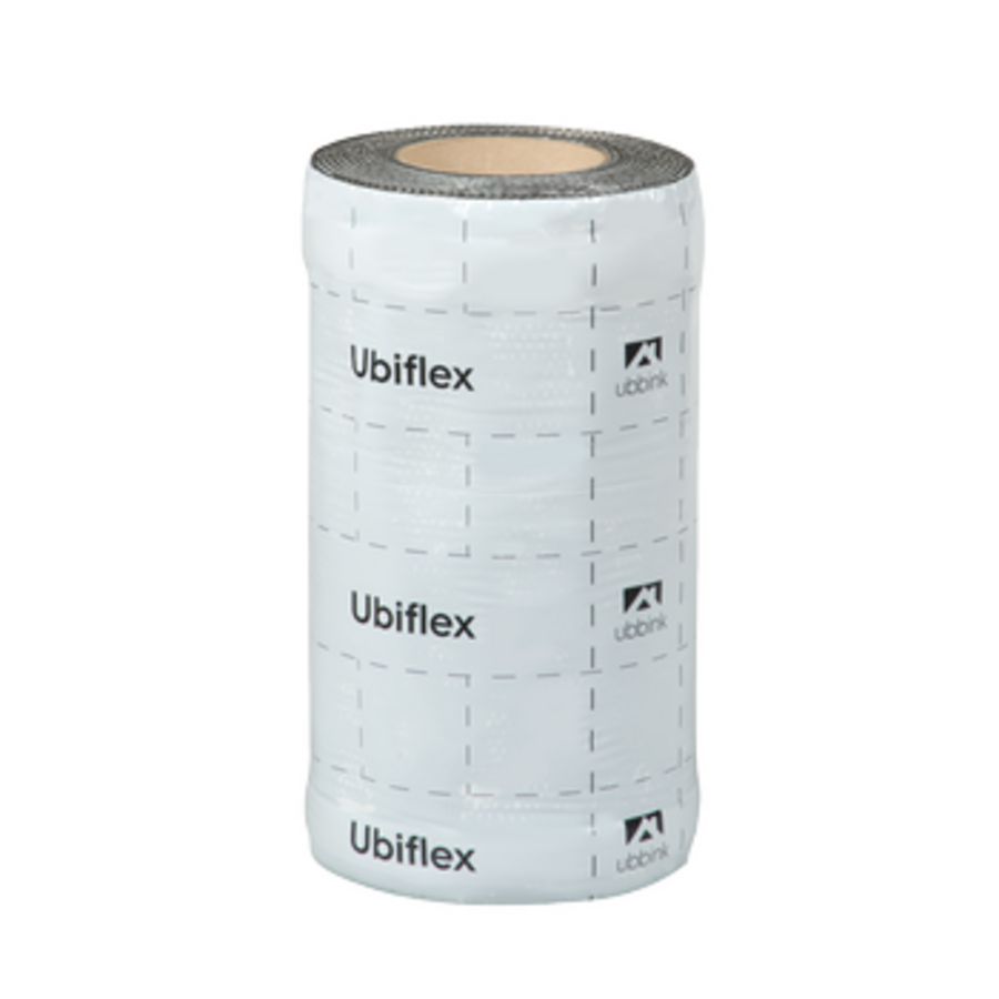 Rol a 5mtr. UBIFLEX FINIO loodvervanger 300mm zelfklevend zwart Ubbink