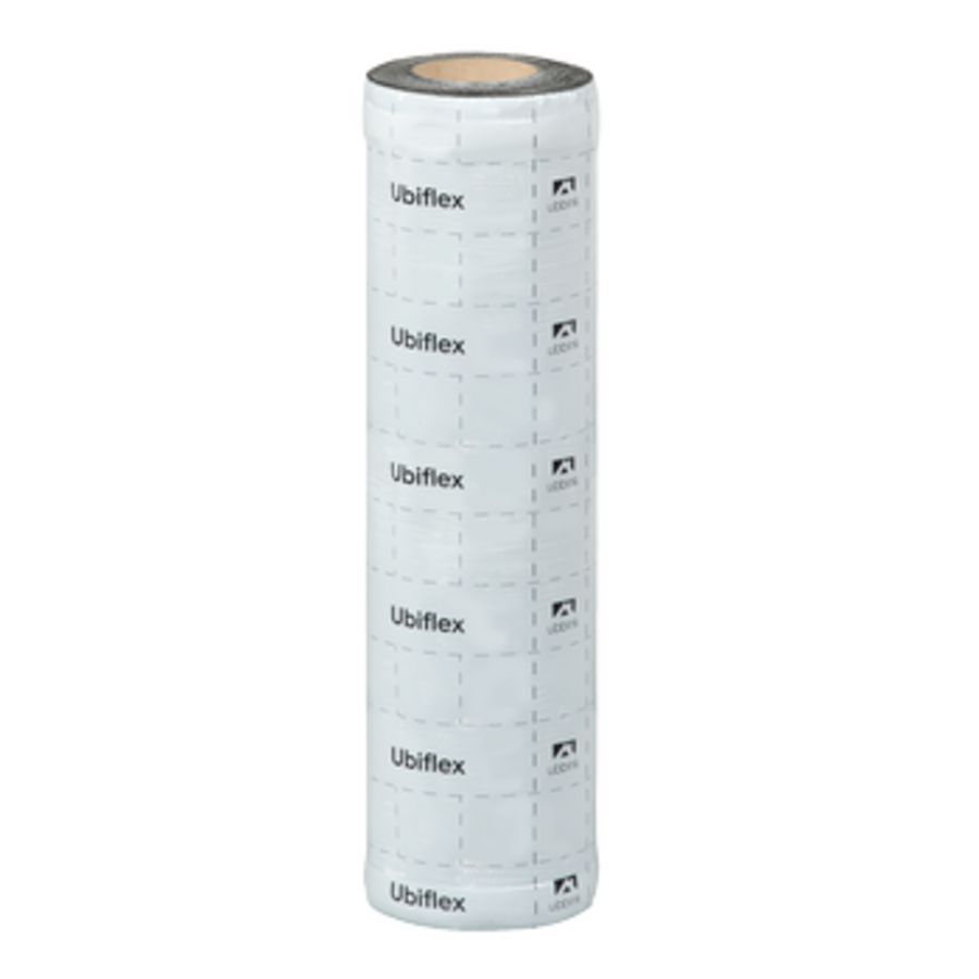 Rol a 5mtr. UBIFLEX FINIO loodvervanger 600mm zelfklevend grijs Ubbink