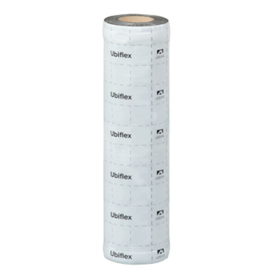Rol a 5mtr. UBIFLEX FINIO loodvervanger 600mm zelfklevend zwart Ubbink