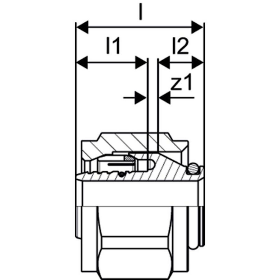 Klemkoppeling Q&E 3/4" Euroconus CV 6bar 16x2,0mm Uponor