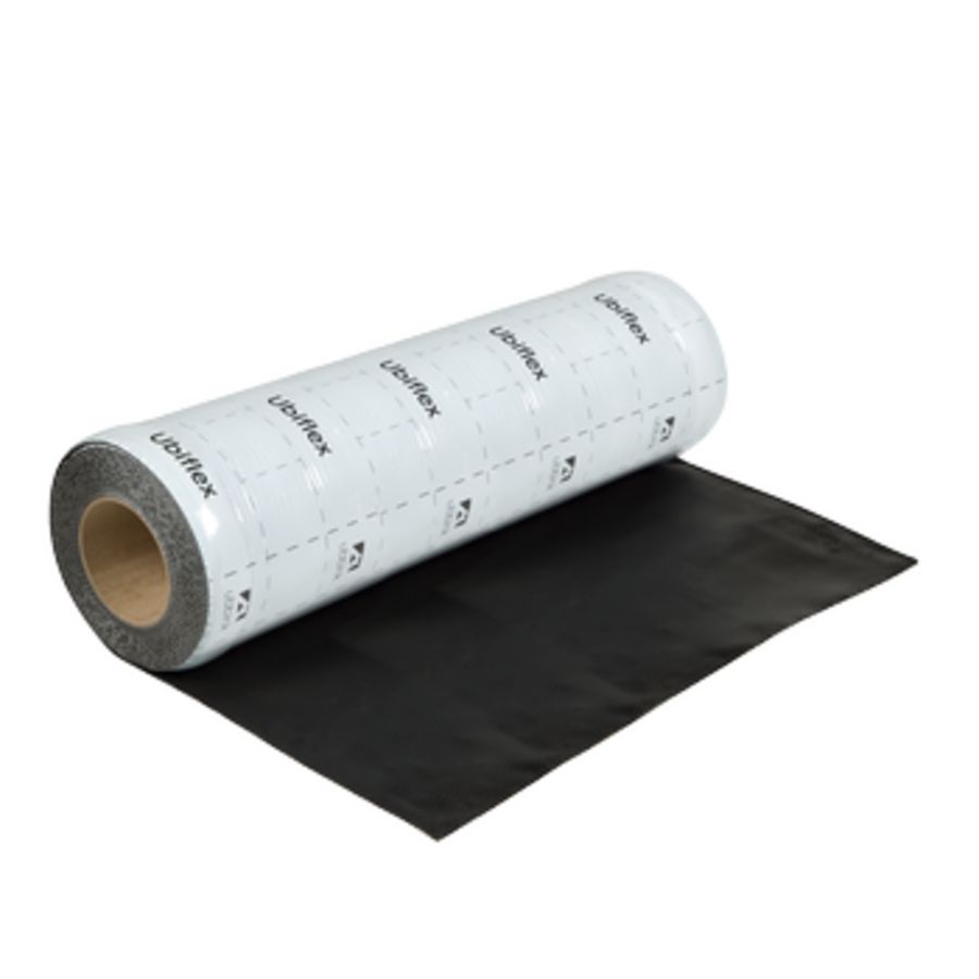 Rol a 5mtr. UBIFLEX FINIO loodvervanger 500mm zelfklevend zwart Ubbink