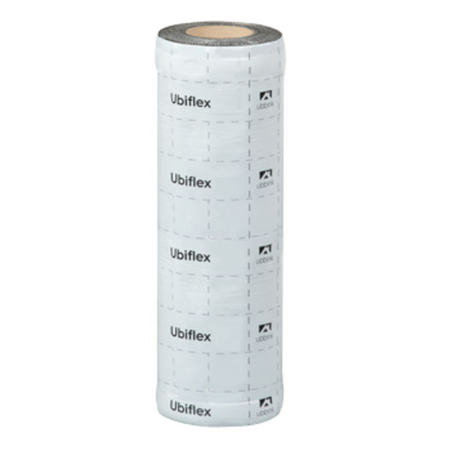 Rol a 5mtr. UBIFLEX FINIO loodvervanger 500mm zelfklevend zwart Ubbink