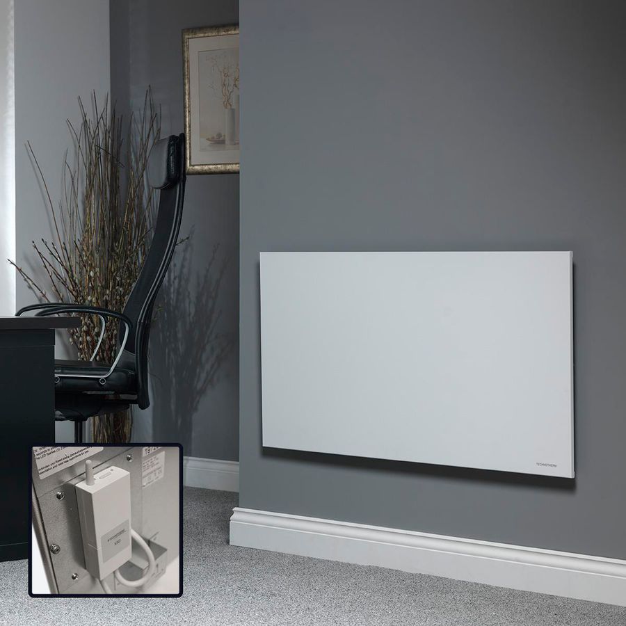 Infraroodpaneel STRONG-RF wit 600x1500mm 1000W incl. ingebouwde RF-ontvanger MASTERWATT