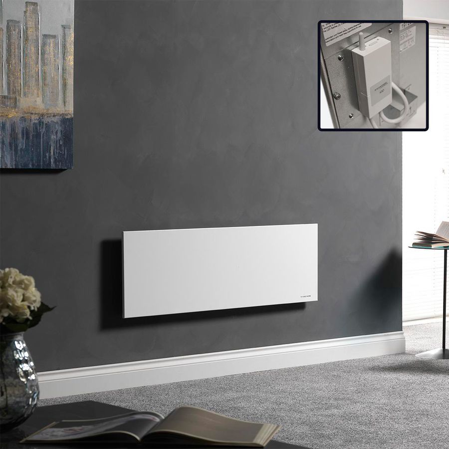 Infraroodpaneel STRONG-RF wit 400x1200mm 500W incl. ingebouwde RF-ontvanger MASTERWATT