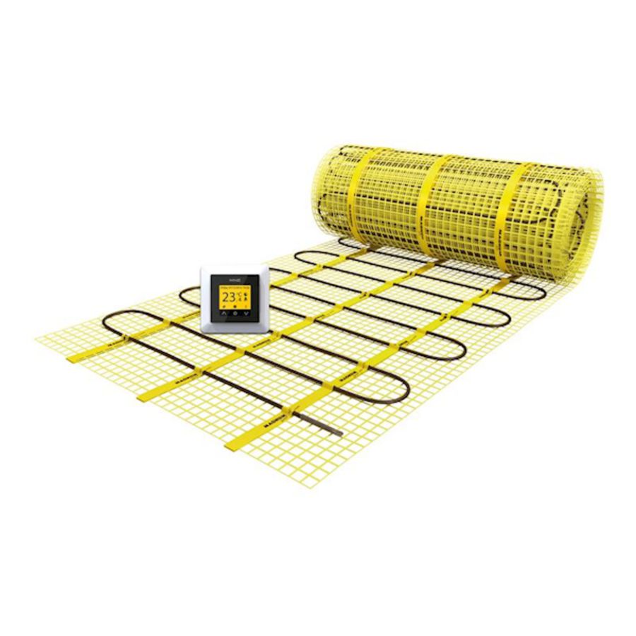 Set elektrische vloerverwarming MAT 600W 4m² incl. WIFI thermostaat wit MAGNUM