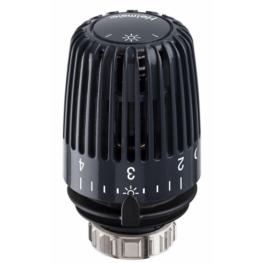 Thermostatisch regelelement K. zwart RAL 9005 IMI Heimeier