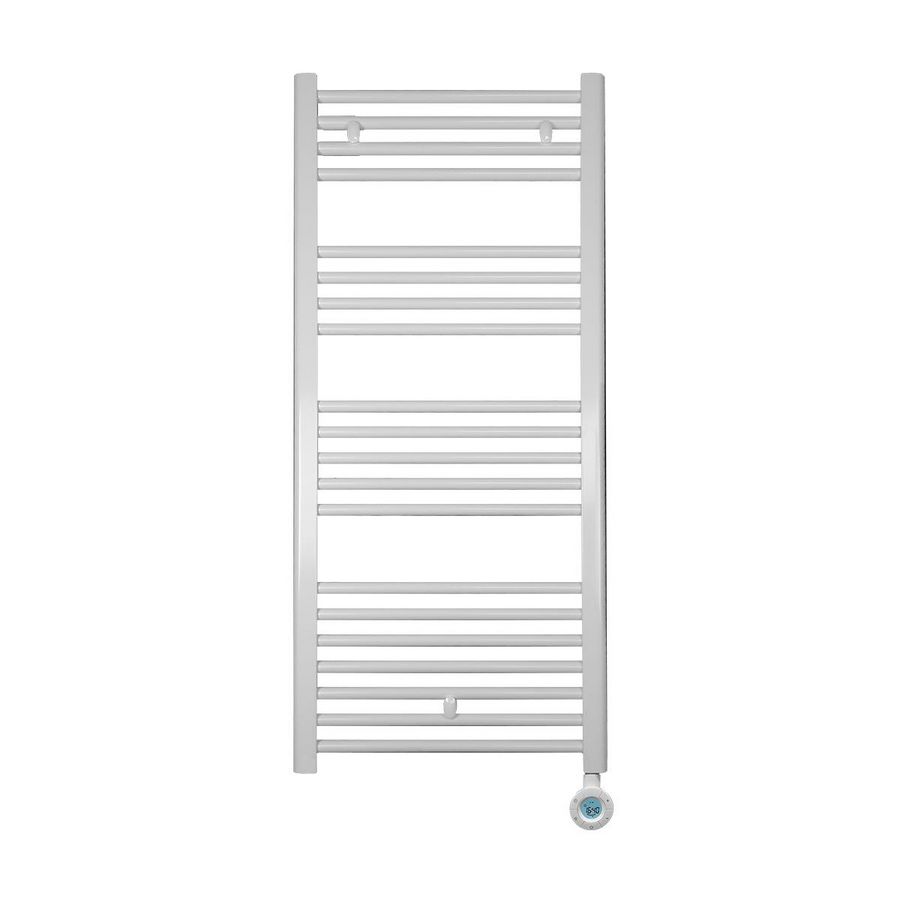 Elektr. handdoekradiator CALOR WHITE 350W 460x870mm snoer 1,2mtr + stekker incl. regeling MASTERWATT