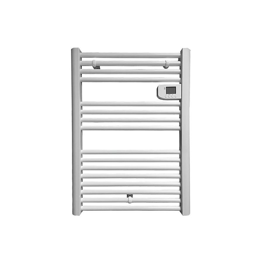 Elektr. handdoekradiator CALOR DRY 750W wit 560x1160mm snoer 1,2mtr + stekker incl. regeling (op bedieningshoogte) MASTERWATT