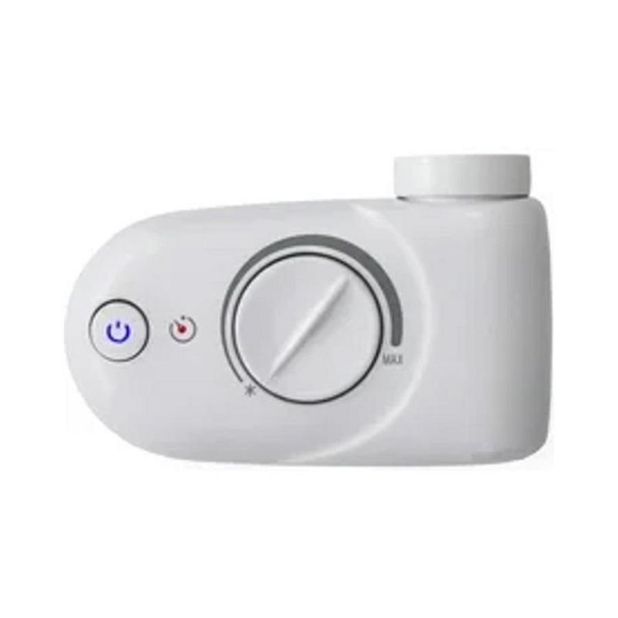 Elektr. handdoekradiator CALOR SELECT 500W wit 500x910mm incl. snoer 1,2mtr + stekker incl. analoge regeling MASTERWATT