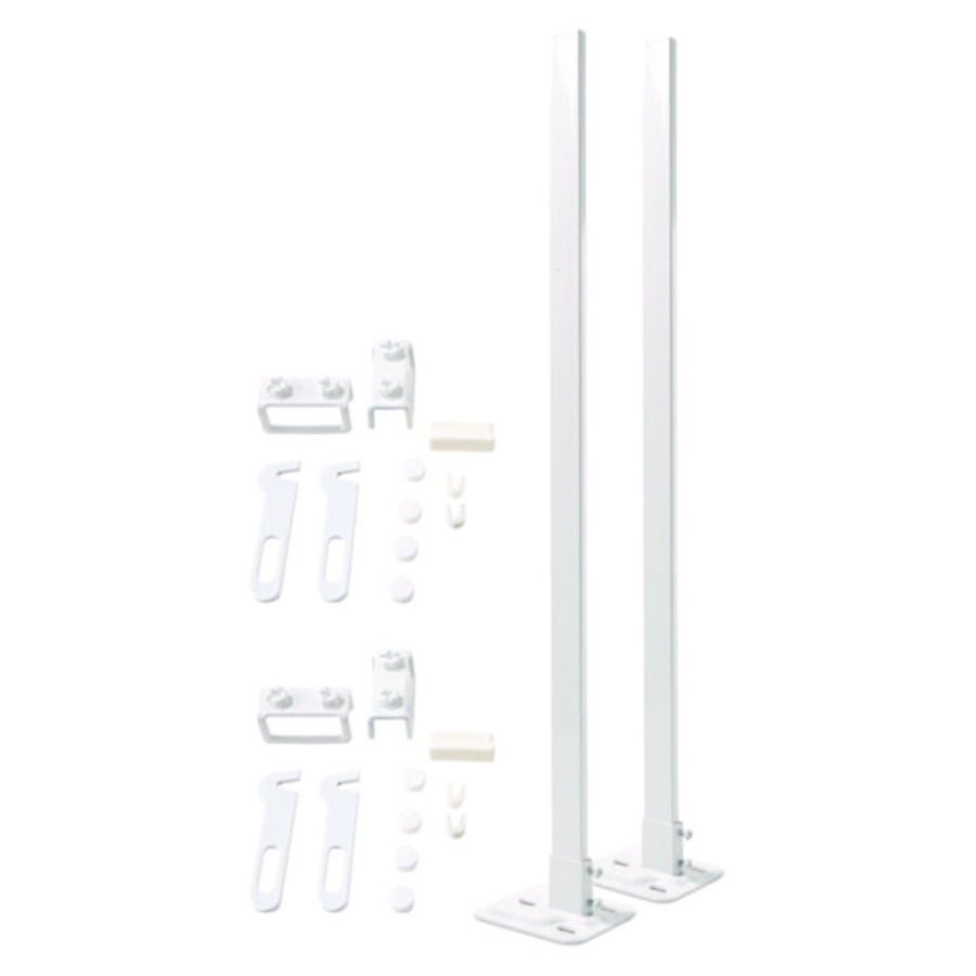 Set a 2st. voetconsoles wit tbv type 10/11 hoogte 300 t/m 600mm Henrad