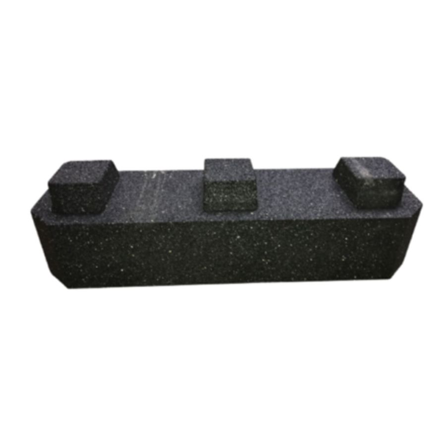 Verhogingsbalk rubber High Block  600x180mm h=120mm tbv opstelbalk Aspen