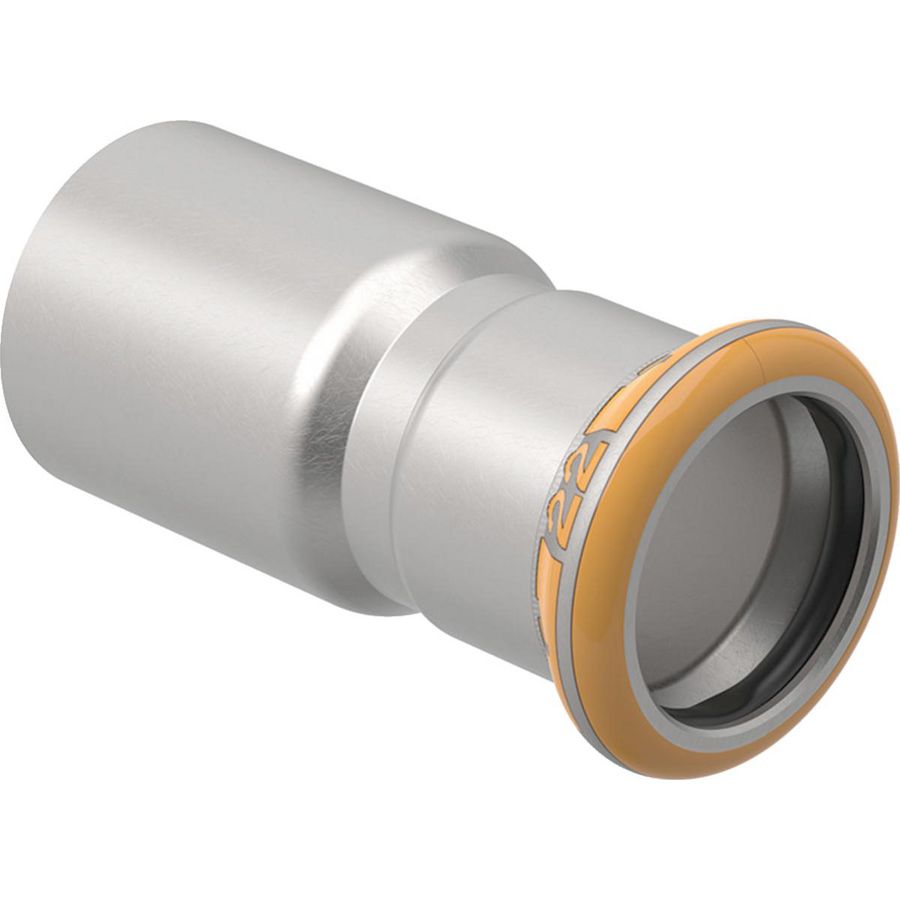 Insteekverloopsok MAPRESS THERM RVS spie x pers 35x22mm Geberit